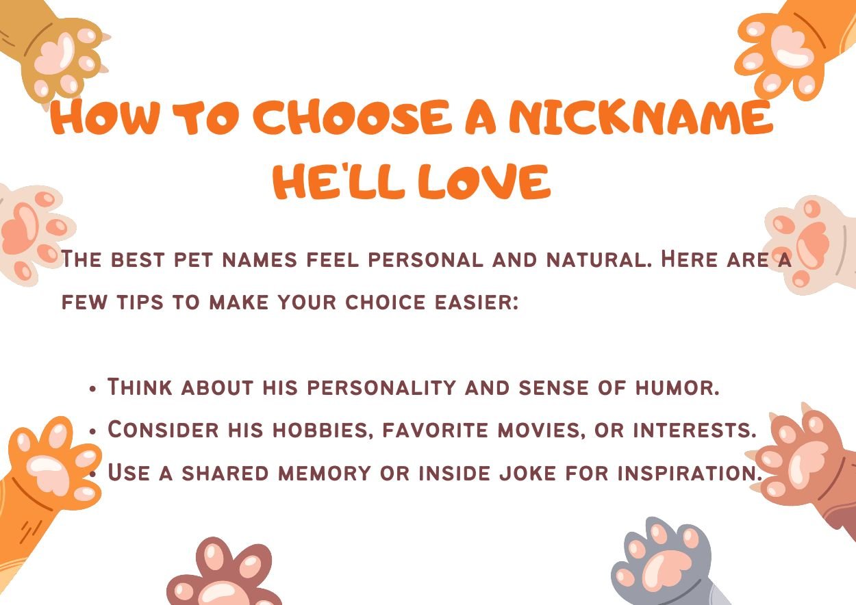 How to Choose a Nickname He'll Love