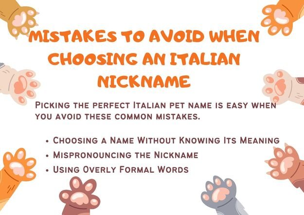 Mistakes to Avoid When Choosing an Italian Nickname