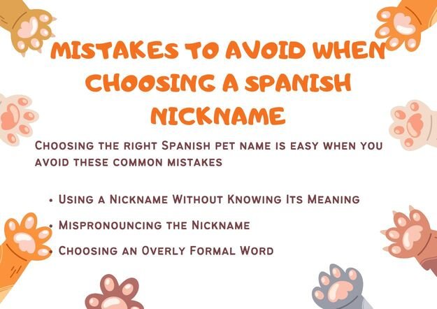 Mistakes to Avoid When Choosing a Spanish Nickname