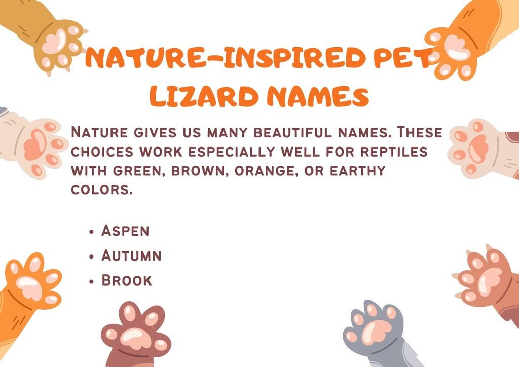 Nature-Inspired Pet Lizard Names