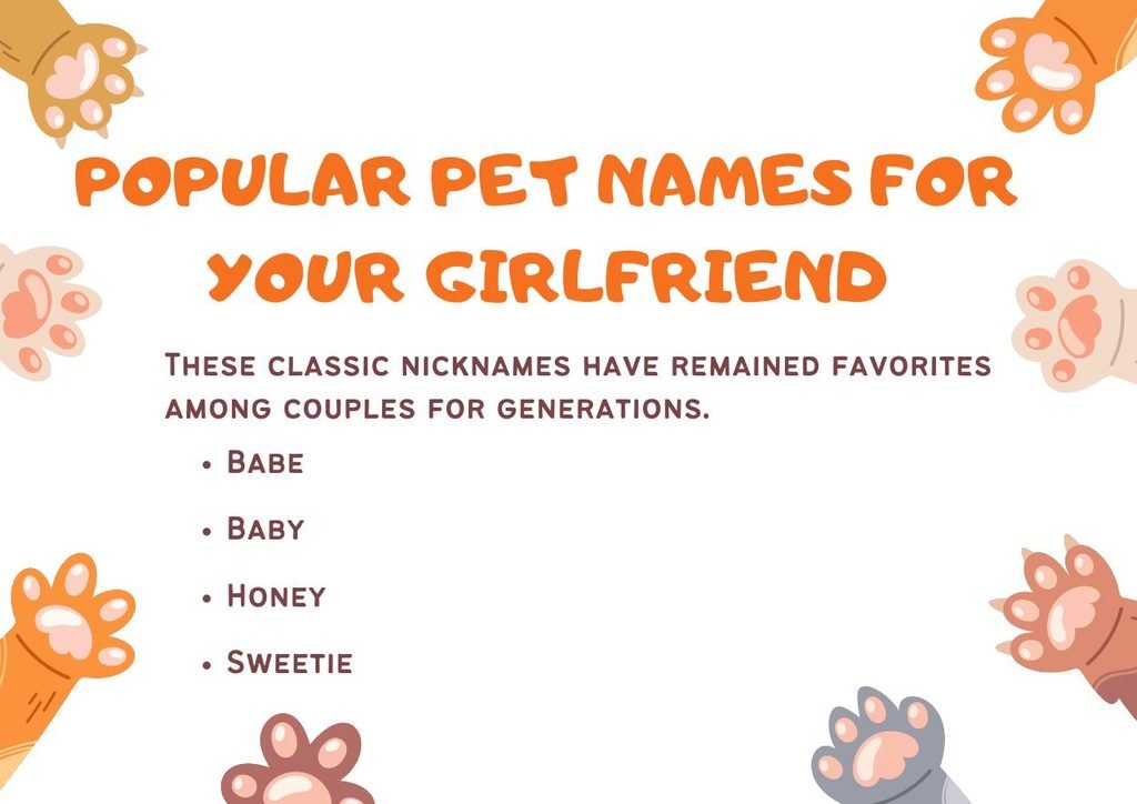 Popular Pet Names for Your Girlfriend