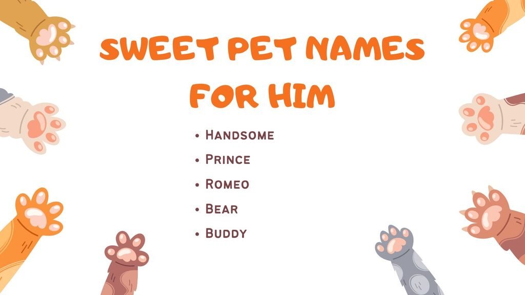 Sweet Pet Names for Him